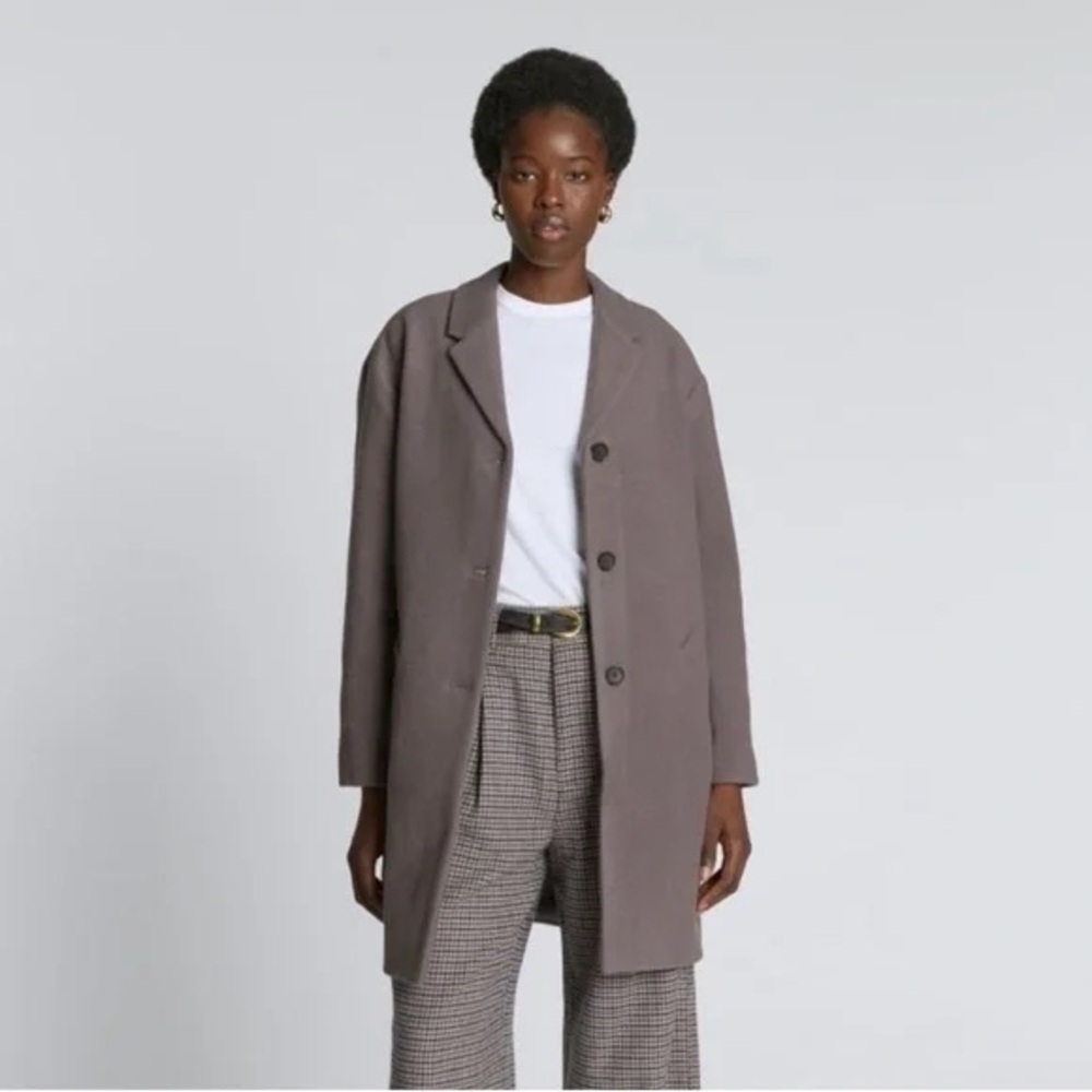 Everlane the Italian Rewool Cocoon Coat